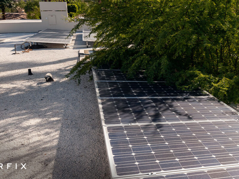 Solar Panel in shade