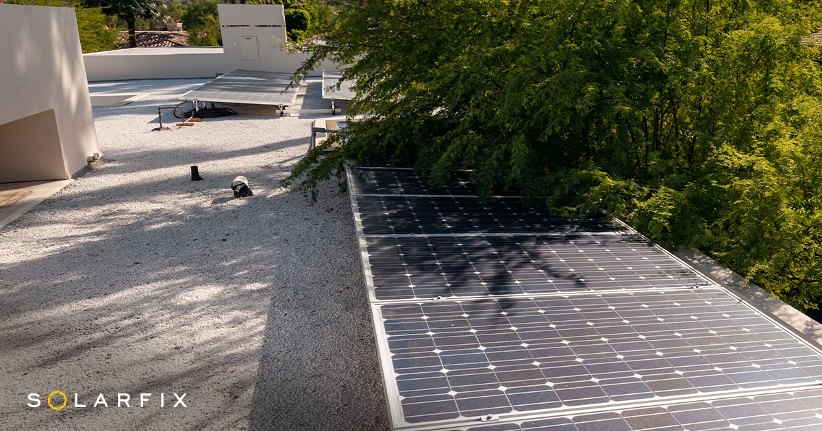 Solar Panel in shade