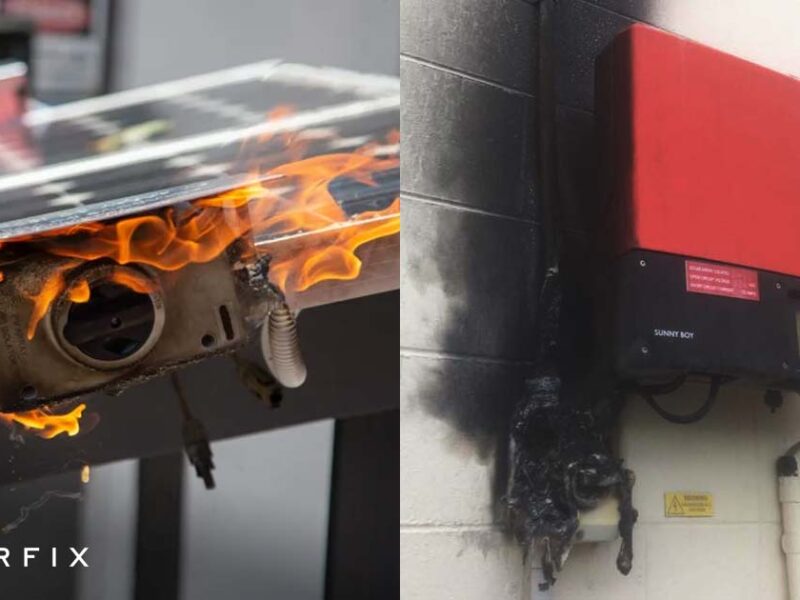 Not servicing a solar inverter can lead to fire hazards