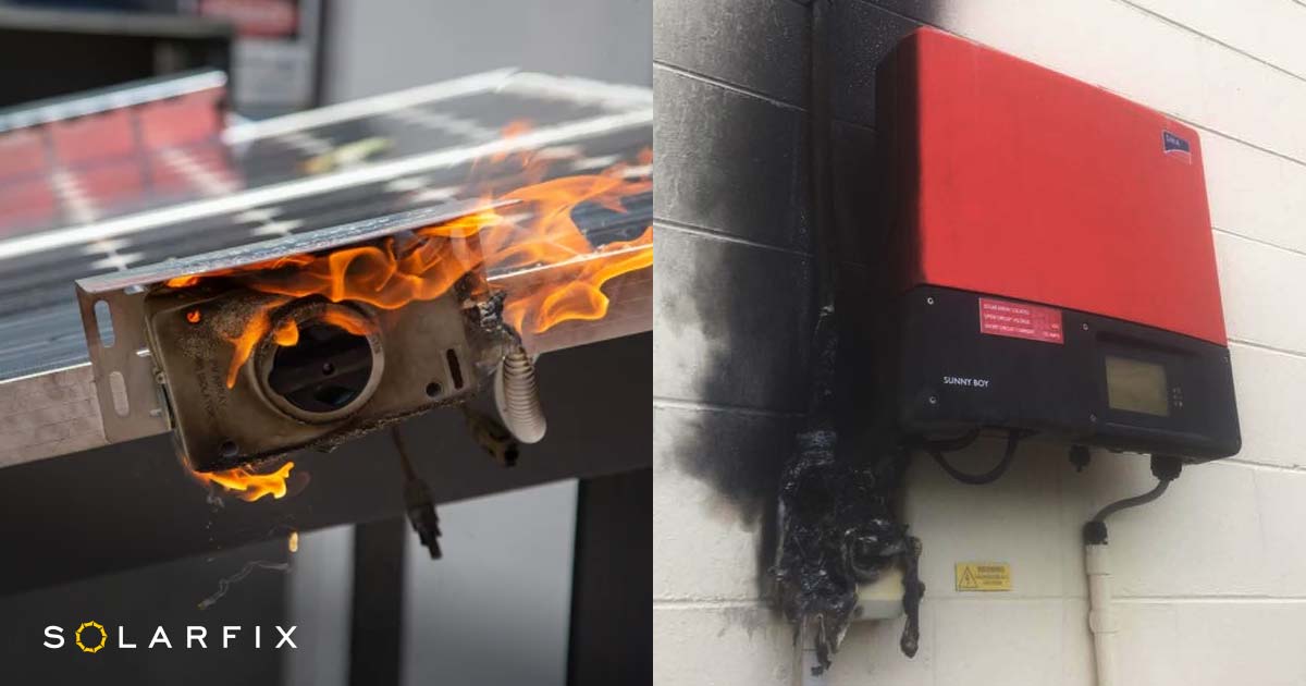 Not servicing a solar inverter can lead to fire hazards