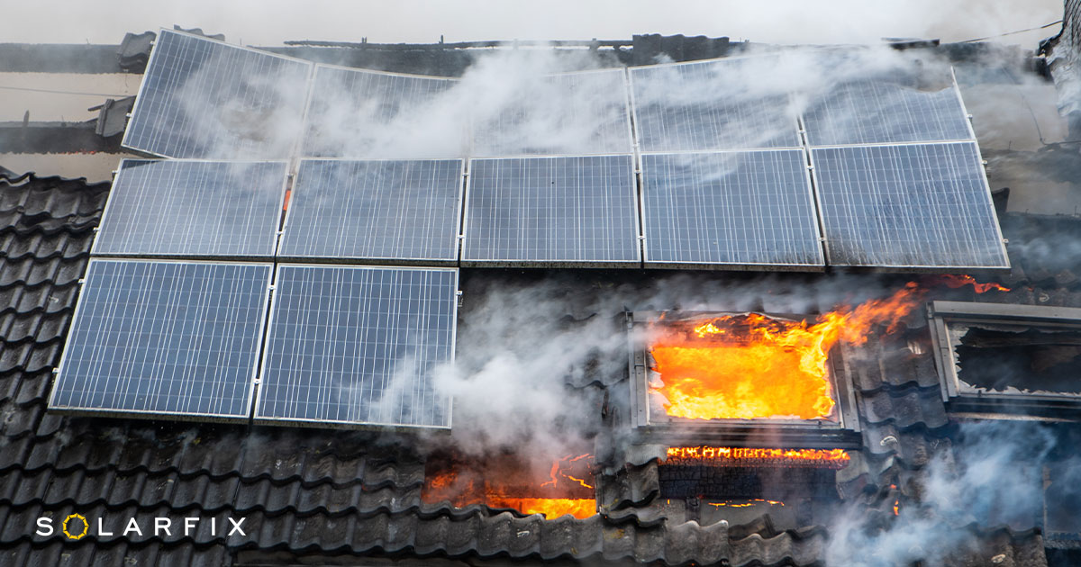 Faulty solar system sets Brisbane home on fire.